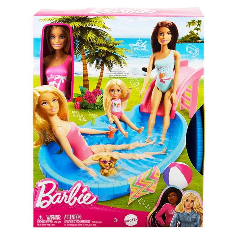 Barbie Doll & Pool Playset, Blonde