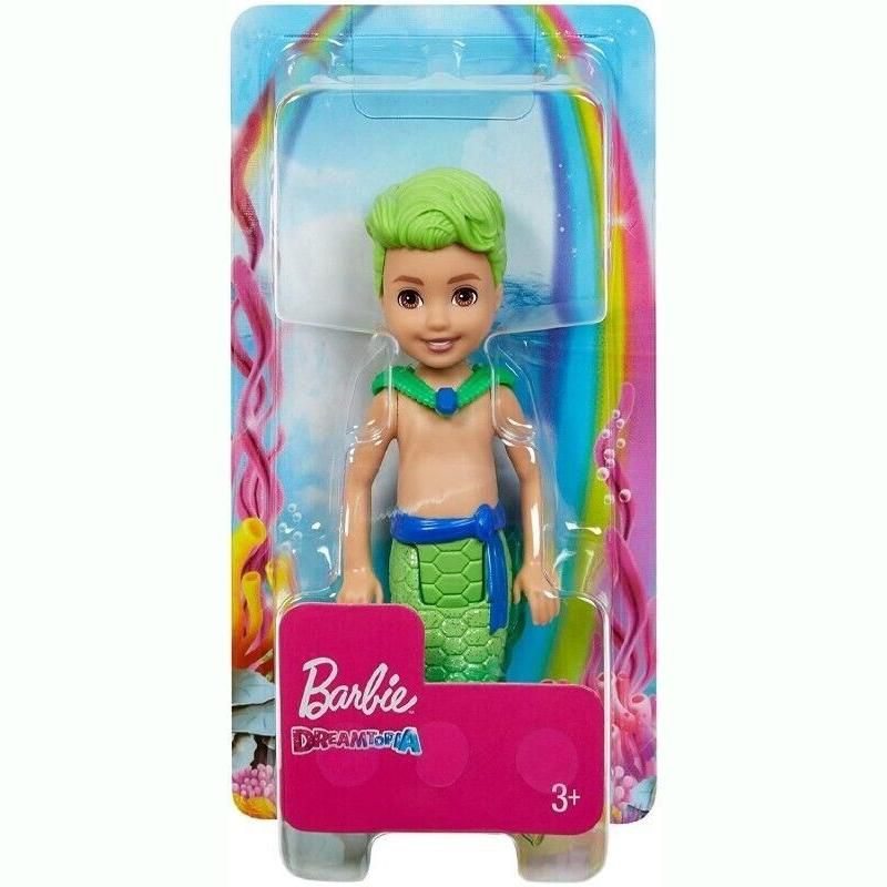 Barbie Dreamtopia Chelsea Merboy Small Doll & Accessory with Green Hair & Tail thumbnail
