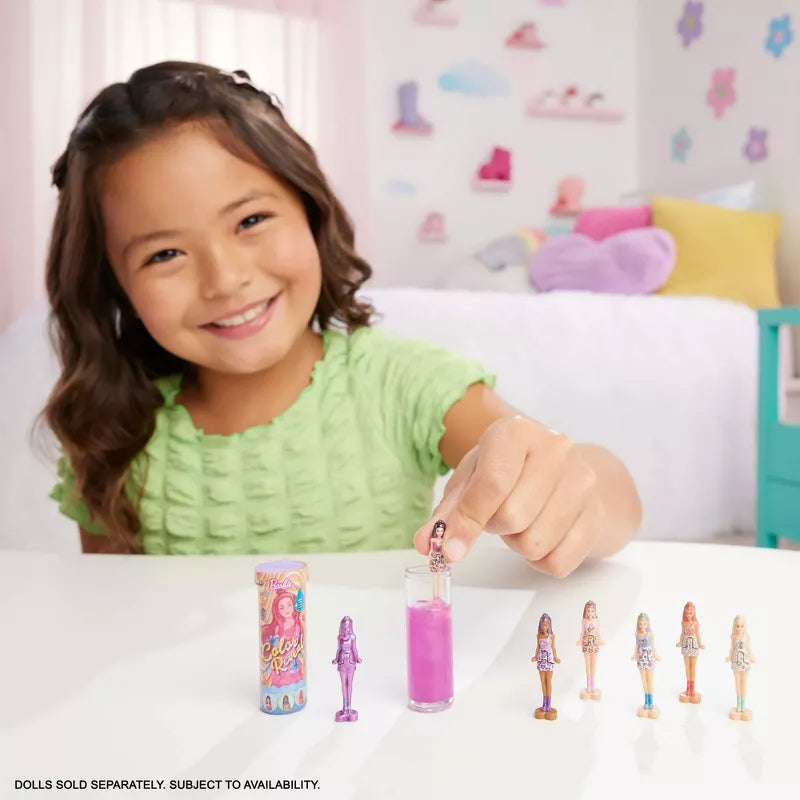 Barbie Mini BarbieLand Color Reveal Dolls, 1.5-inch Doll with Surprise Water Reveal (Styles May Vary) thumbnail
