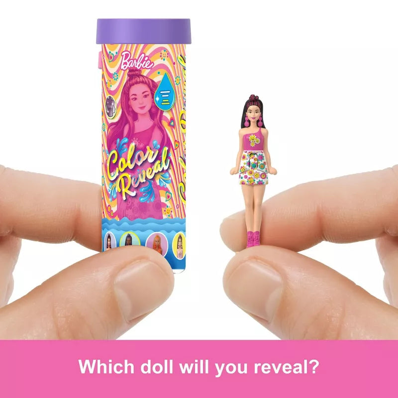 Barbie Mini BarbieLand Color Reveal Dolls, 1.5-inch Doll with Surprise Water Reveal (Styles May Vary) thumbnail
