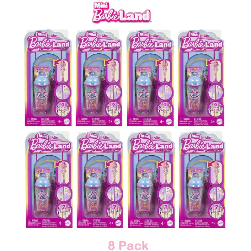 Barbie Mini BarbieLand Pop Reveal Dolls, 1.5-inch Doll with Surprise Sensory Reveal (Styles May Vary)
