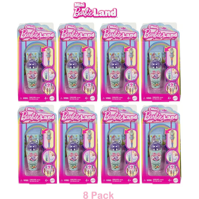Barbie Mini BarbieLand Pop Reveal Dolls, 1.5-inch Doll with Surprise Sensory Reveal (Styles May Vary)