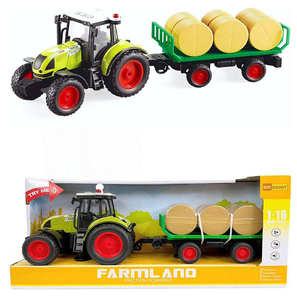 Big Daddy - Farmland - Agricultural Series Light Weight Hay Barrel (6) Transport Farming Tractor Machine. These toys are perfect for kids who love outdoor adventures. BD-WY900E