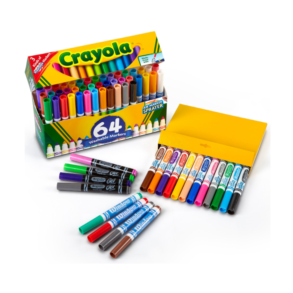 Crayola Washable Marker Set 64ct 58-8180