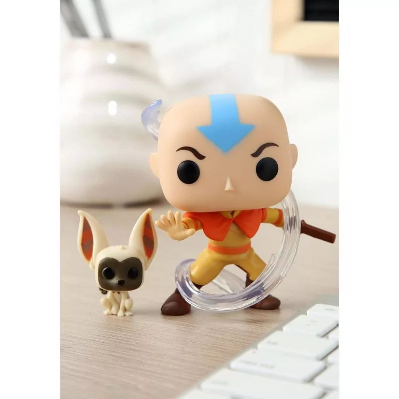 Funko Pop! Animation: Avatar - Aang with Momo Vinyl Figure #534 #36463 thumbnail