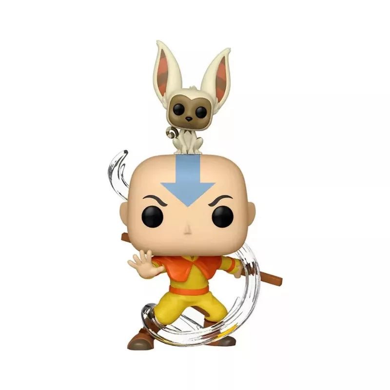 Funko Pop! Animation: Avatar - Aang with Momo Vinyl Figure #534 #36463 thumbnail