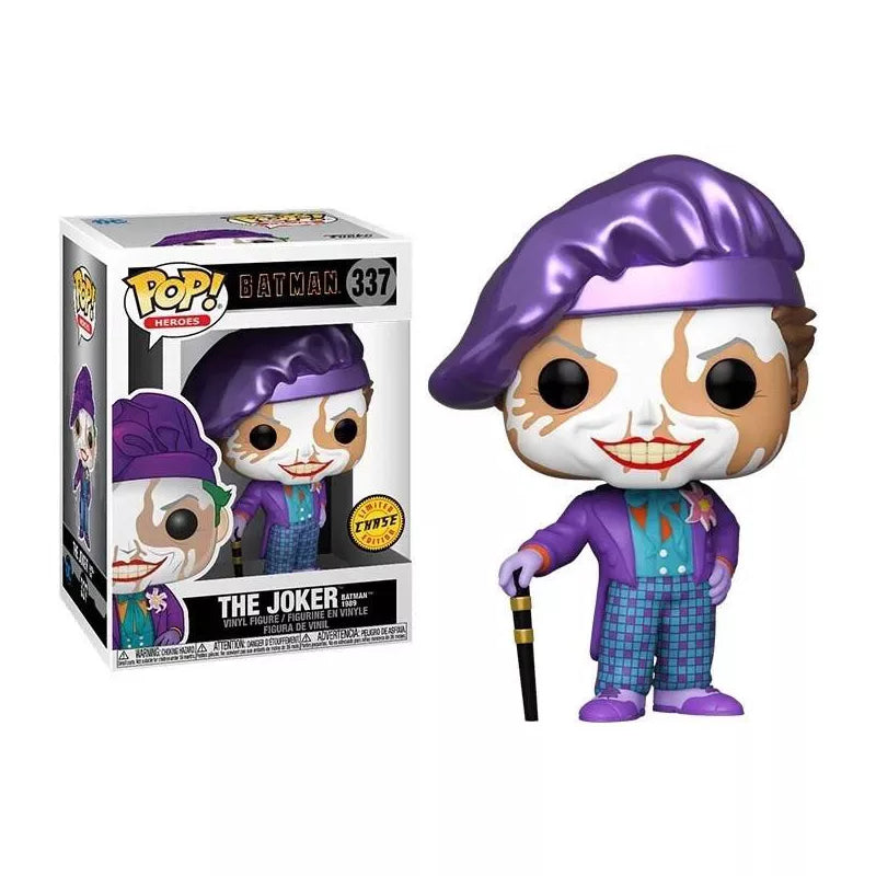 Funko Pop! CHASE Heroes: Batman 1989-Joker with Hat Vinyl Figure F-CHASE-47709 thumbnail