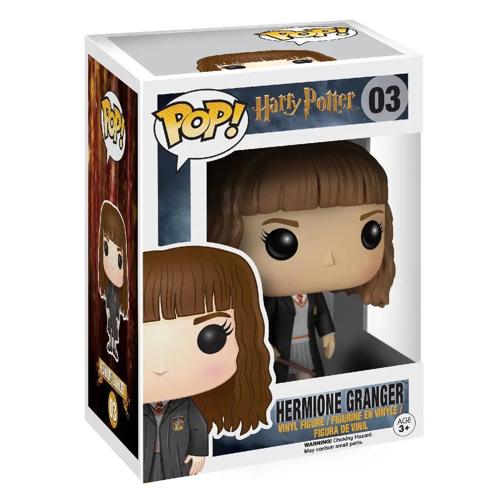 Funko Pop Movies - Harry Potter - Hermione Granger Action Figure. Honor the intelligence and courage of Hermione Granger, a cherished figure from the Harry Potter series, perfect for fans and collectors who value magic and heroism. F-5860