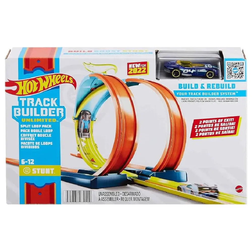 Hot Wheels Toy Car Track Set Track Builder Playset HDX77