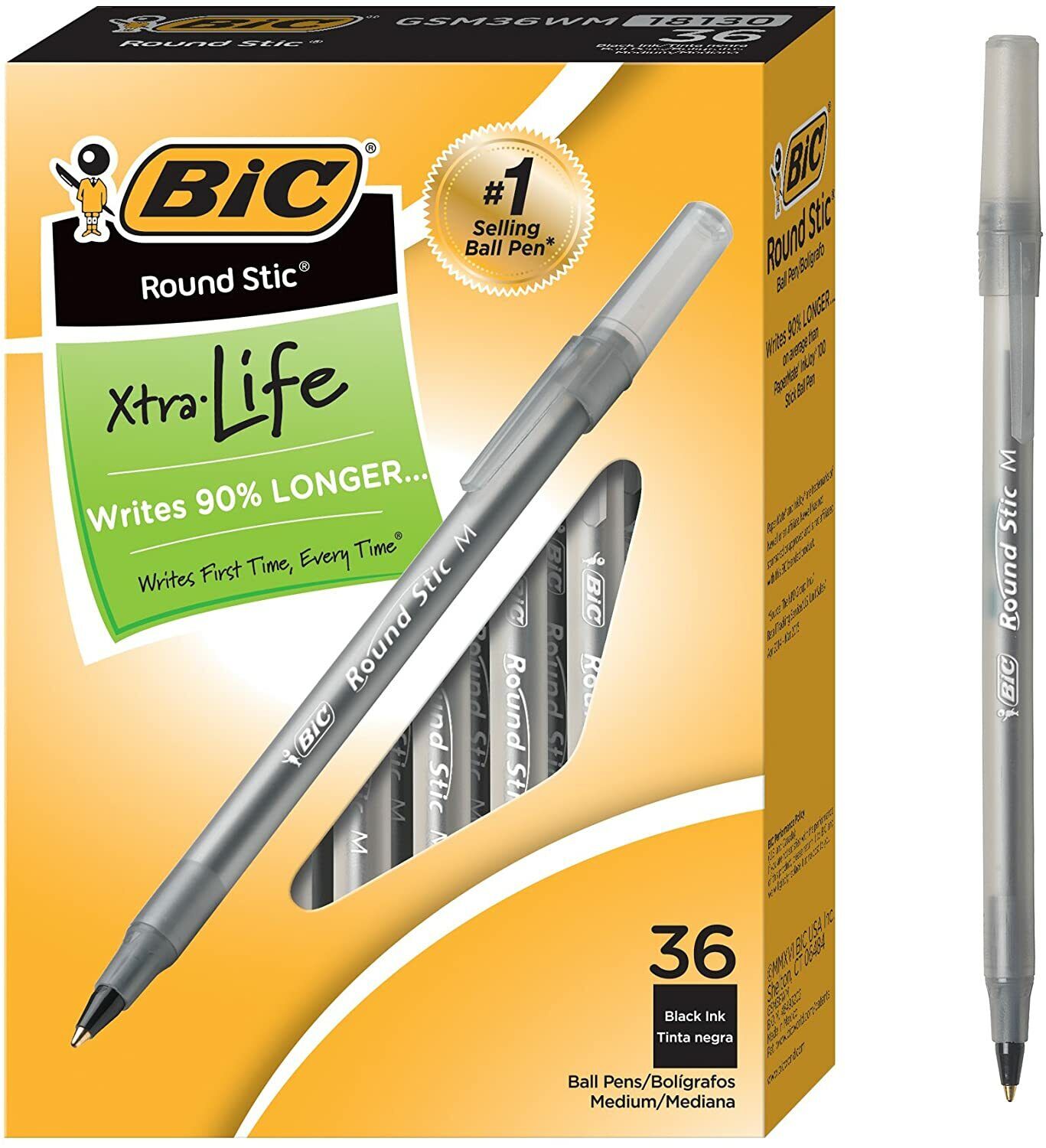 BIC Pens Pack Of 36 Pens BIC-PAN-BLACK