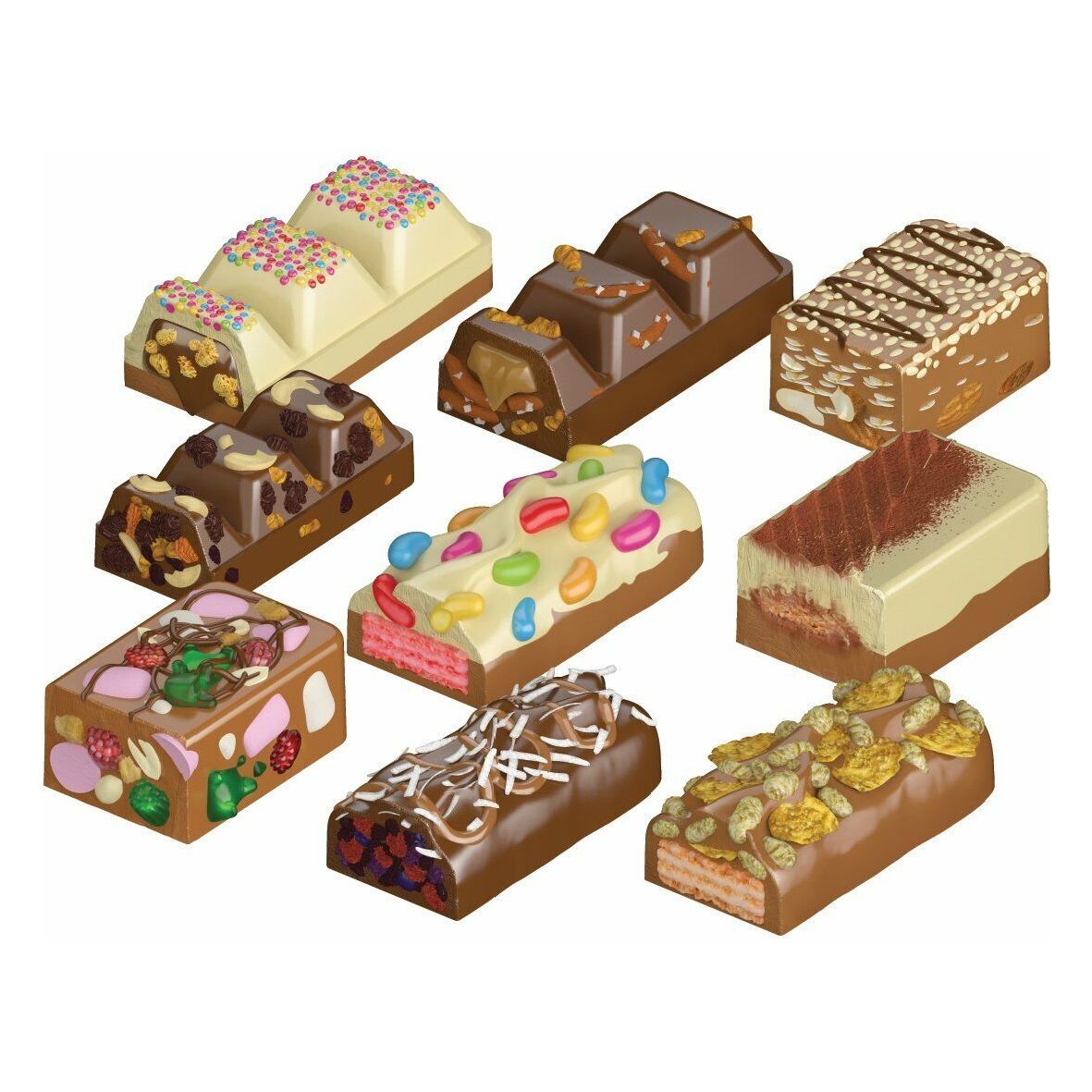Chocolate Bar Maker Easy Chef Create Your Own Chocolate Bar 24100 thumbnail