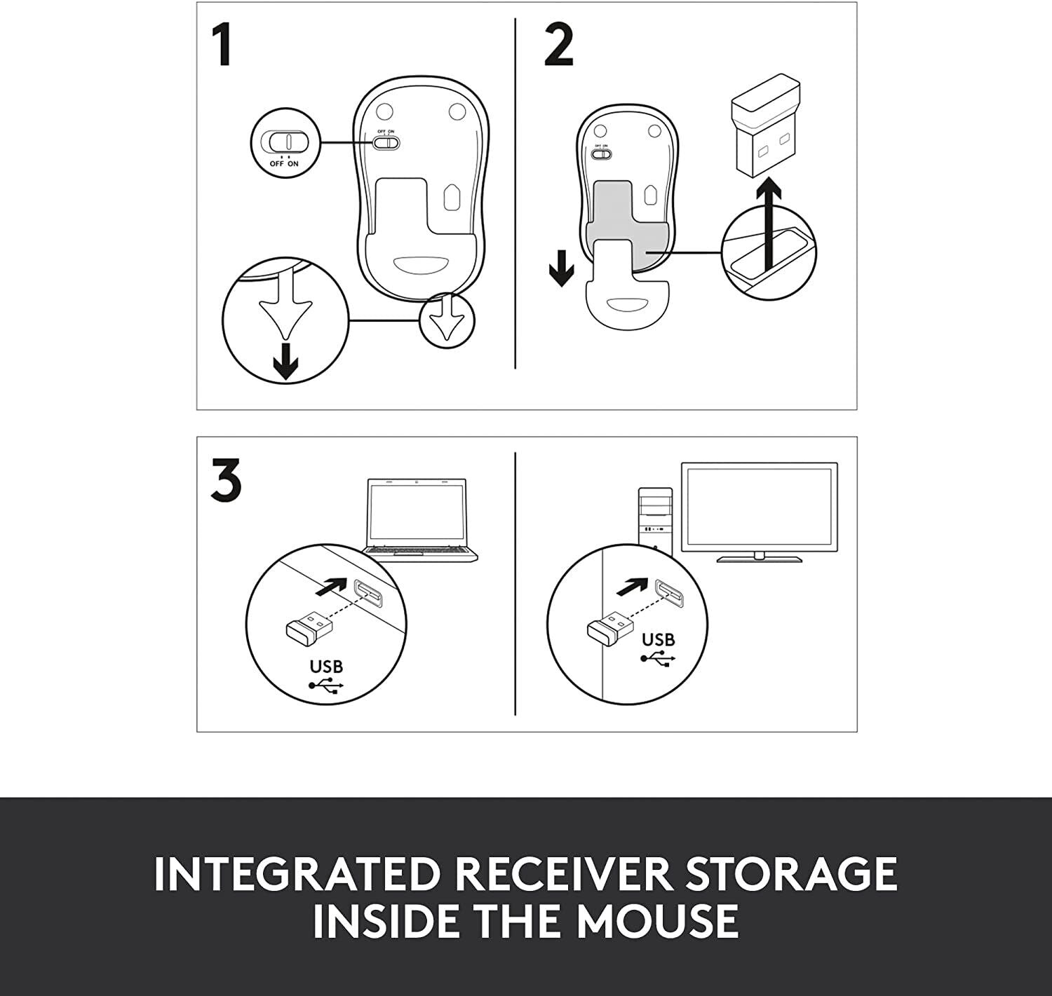 Logitech M185 Wireless Mouse Grey 910-002225 thumbnail
