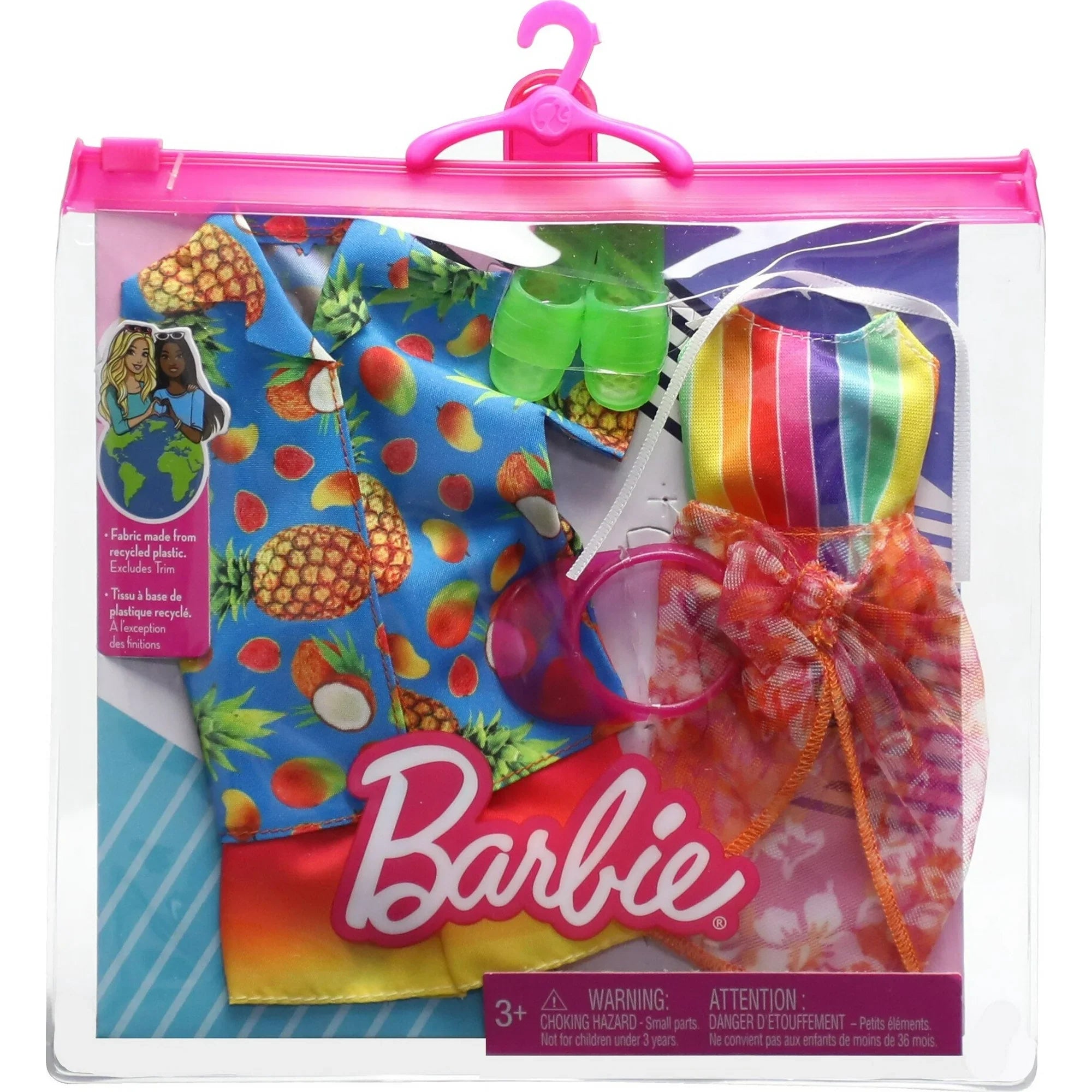 Barbie Fashions Doll Clothing Beach 2-Pack for Barbie and Ken dolls thumbnail