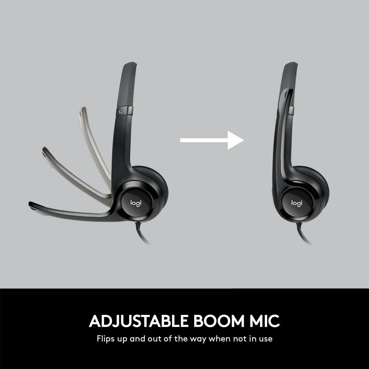 Logitech New h390 USB Headset with noise canceling Microphone H390 thumbnail