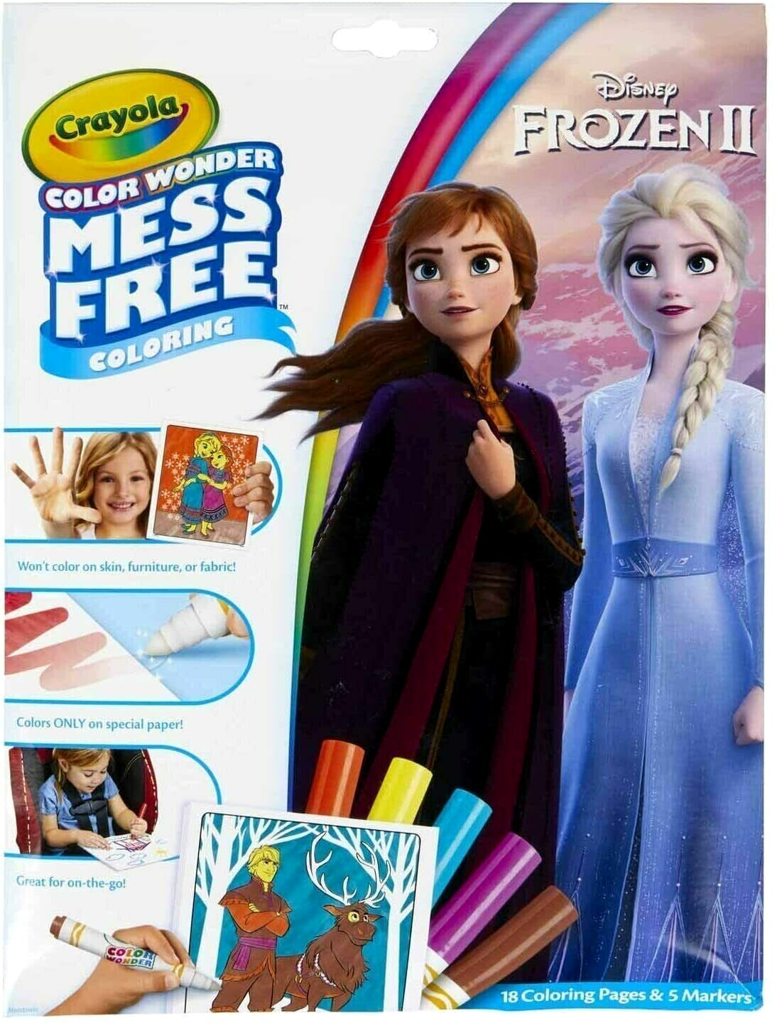 Crayola Color Wonder Mess Free Frozen 2 Colouring Pages & Markers thumbnail