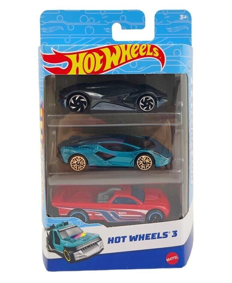 Hot Wheels 3-Car Pack, Styles May Vary thumbnail