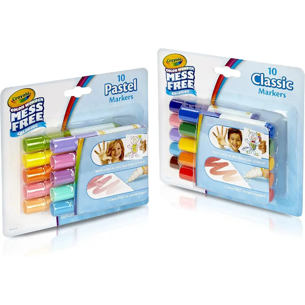 CRAYOLA COLOR WONDER MARKERS 75-2471+75-2470 COMBO thumbnail