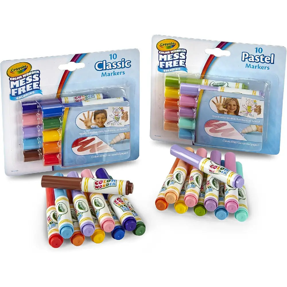 CRAYOLA COLOR WONDER MARKERS 75-2471+75-2470 COMBO thumbnail