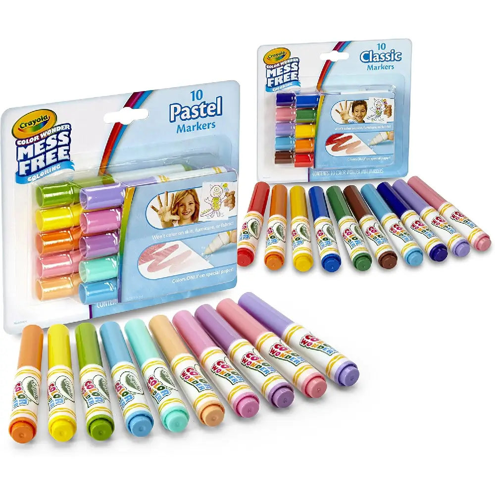 CRAYOLA COLOR WONDER MARKERS 75-2471+75-2470 COMBO thumbnail