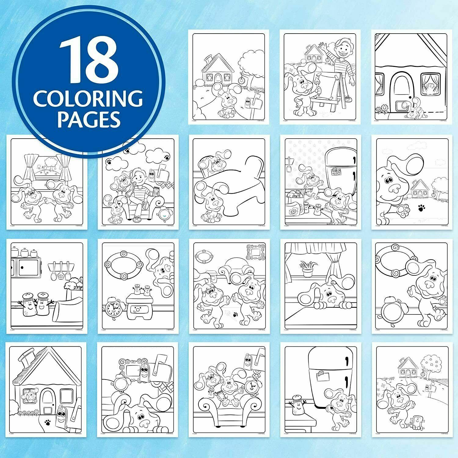 Crayola Color Wonder Blues Clues & You! Mess Free Coloring Pages. The markers are designed to only work on the special Color Wonder paper, ensuring that there is no mess or accidental marks on furniture or clothes. 75-7714 thumbnail