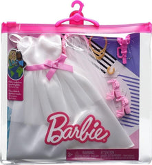 Barbie Clothes, Bridal Fashion Pack for Barbie Doll on Wedding Day. The Barbie Bridal Fashion Pack is the perfect outfit set to celebrate Barbie’s dream wedding day in style. HJT37