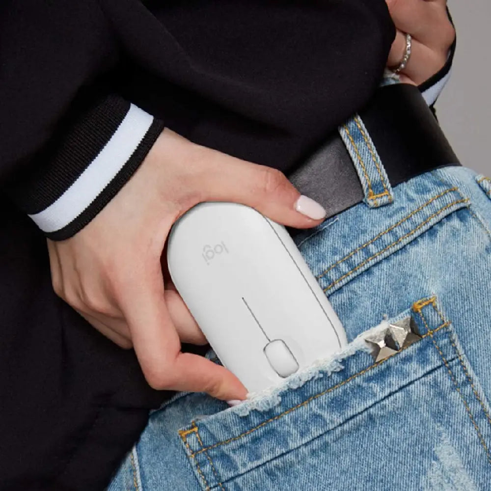 Logitech Pebble i345 Bluetooth Mouse - Off White 910-006345 thumbnail