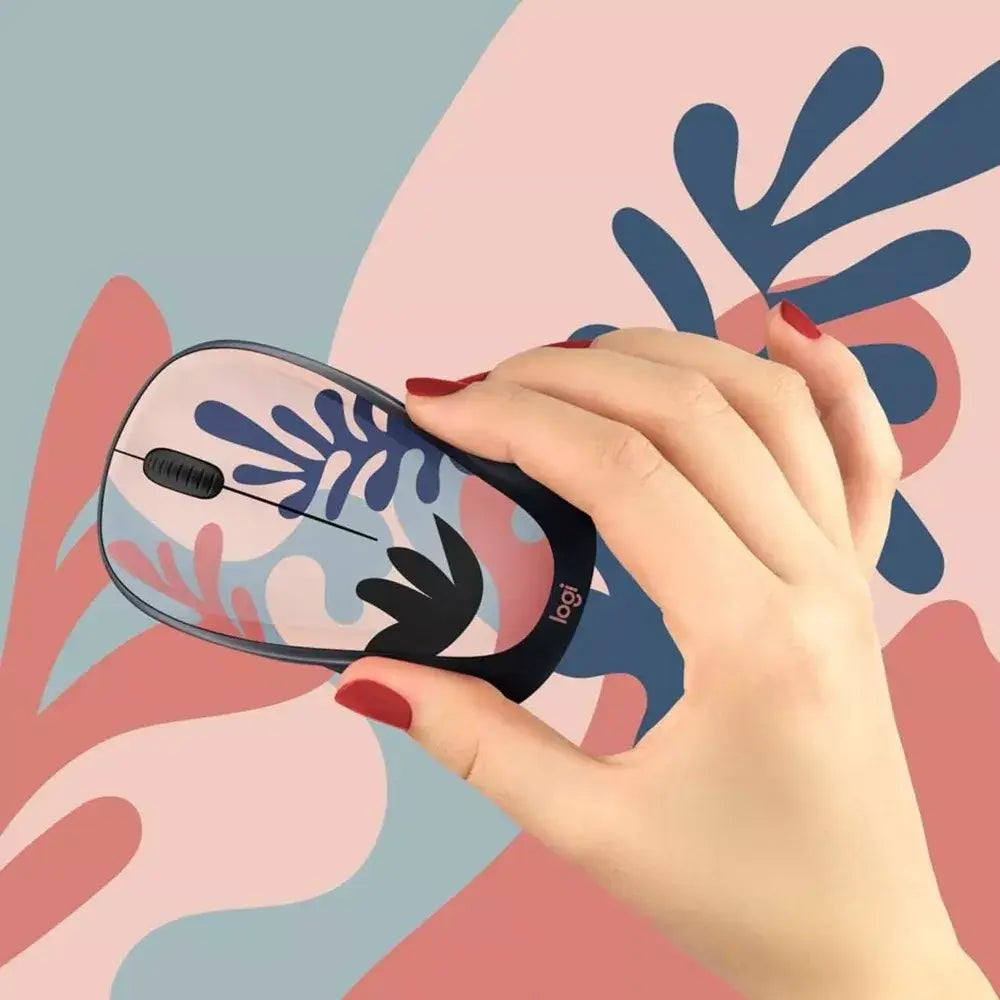 Logitech Design Collection Wireless Mouse - Coral Reef 910-006615 thumbnail