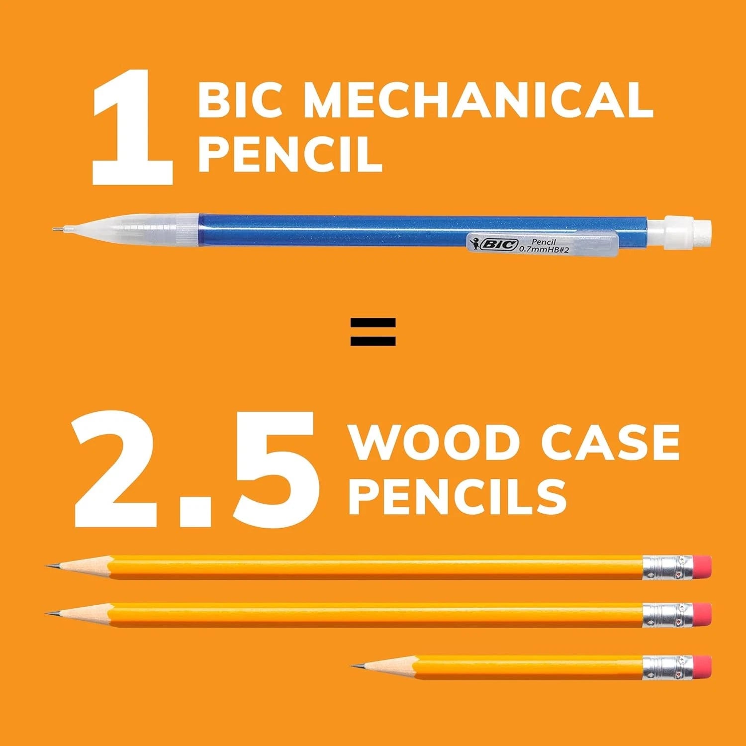 BIC Xtra-Sparkle No. 2 Mechanical Pencils 24-Count Pack – Durable, Vibrant, Always-Sharp Writing Tools thumbnail