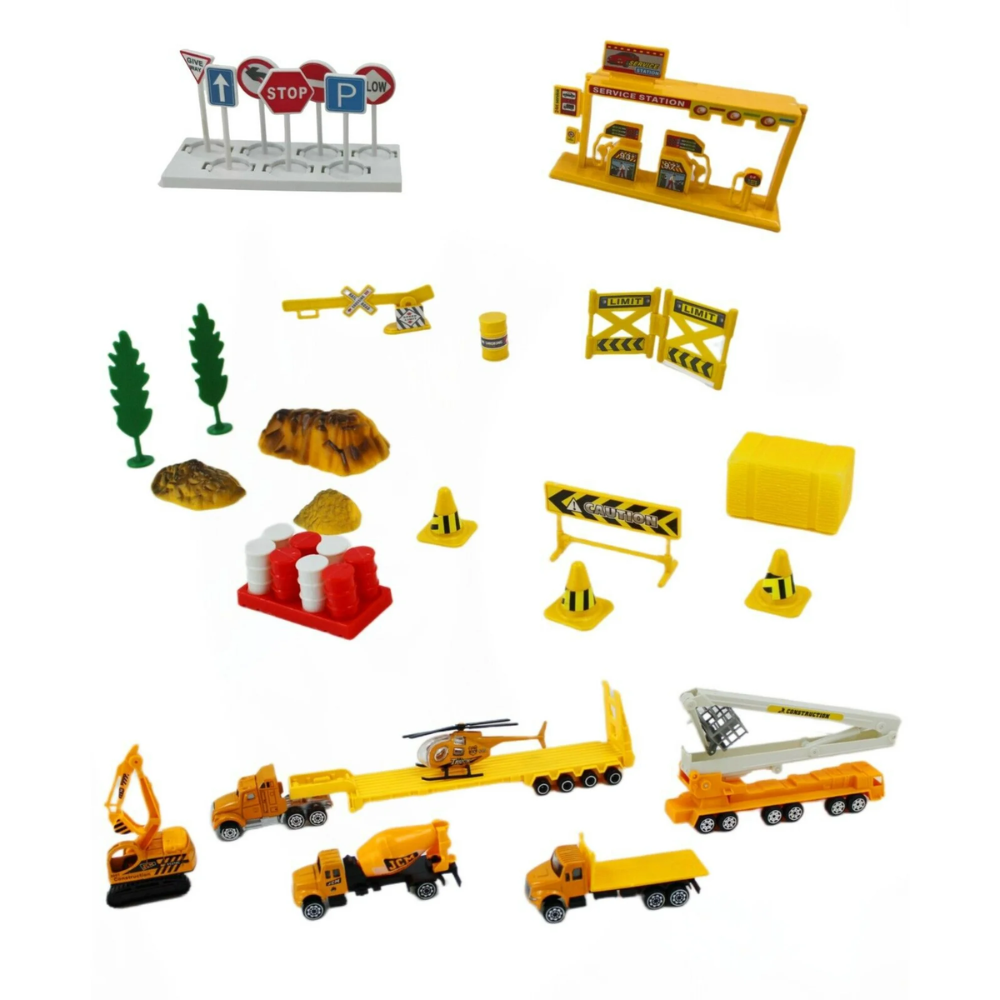 BIG DADDY 37 Piece Mini City or Township Construction Trucks and Cars. The Big-Daddy Construction Toy Set provides all the essentials to build the ultimate construction site. JP5206 thumbnail