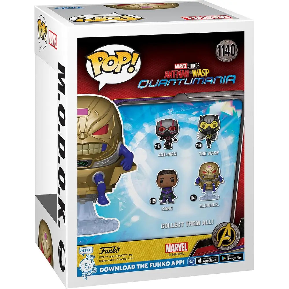 Funko Pop! Marvel: Ant-Man and The Wasp: Quantumania M.O.D.O.K. The primary goal of Quantumania is to unveil Kang the Conqueror, a powerful multiversal villain with countless variants existing across different timelines. F-70493-BB thumbnail