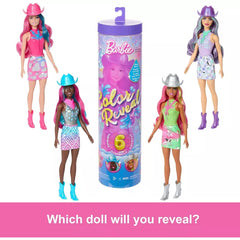Barbie Color Reveal Disco Star Series Fashion Doll & Accessories with 6 Surprises (Styles May Vary)
