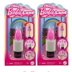 Barbie Mini BarbieLand Fashionistas Dolls, 1.5-inch Dolls in Lipstick Tube 2 PACK