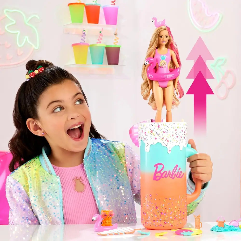 Barbie Pop Reveal Doll & Accessories, Rise & Surprise Fruit Series Gift Set thumbnail