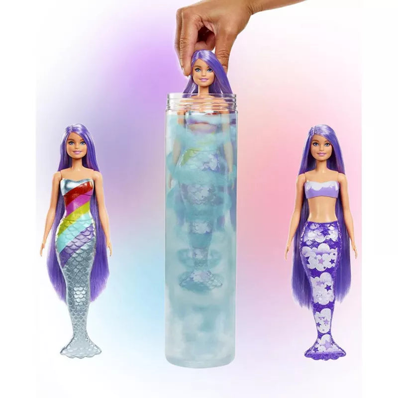 Barbie - Color Reveal ! Color Changing Prince or Princess' Mermaid Doll with 7 Unboxing Surprises thumbnail