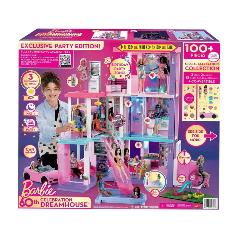 Barbie 60th Celebration Dream House Playset HCD51 thumbnail