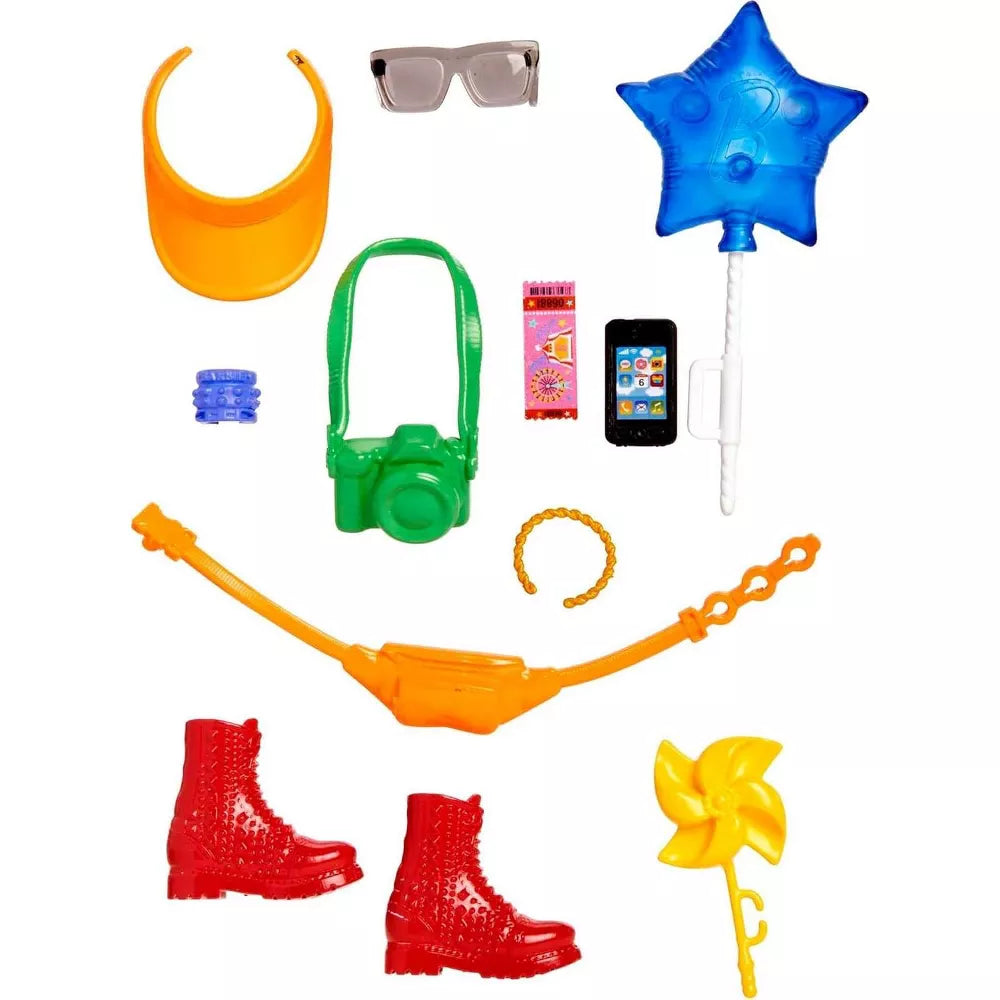 Barbie Accessories Storytelling Pack with Amusement Park Theme