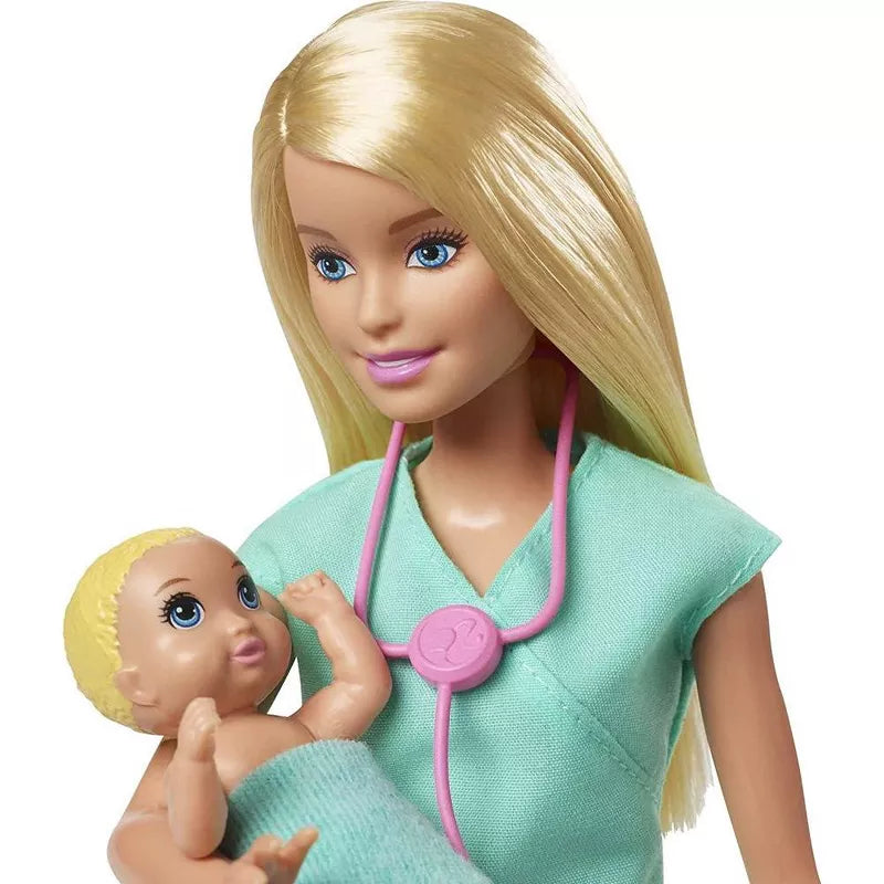 Barbie Baby Doctor Playset with Blonde Doll, 2 Infant Dolls thumbnail