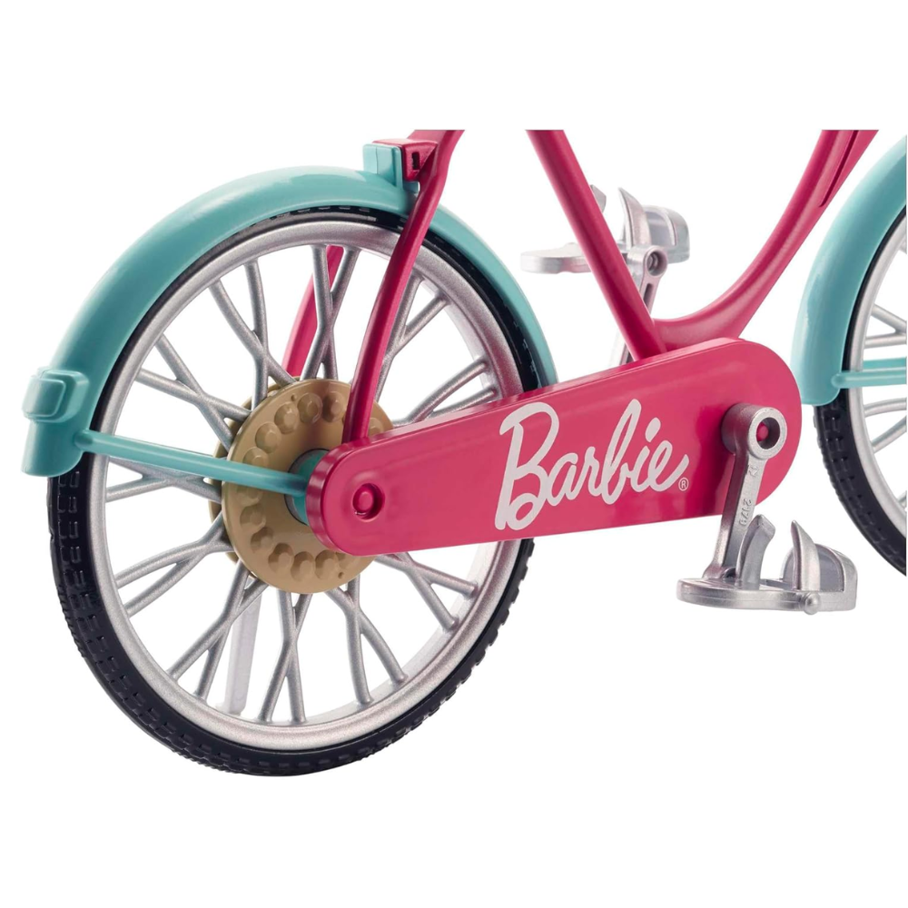 Barbie Bicycle with Basket of Flowers This beautifully designed Barbie bicycle is all set for adventure and imaginative play! DVX55 thumbnail