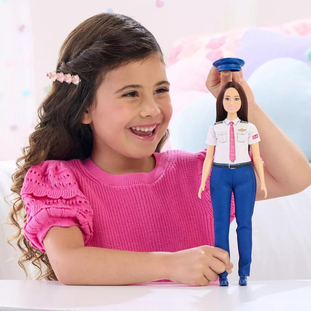 Barbie Careers Pilot Fashion Doll with Hat & Uniform thumbnail