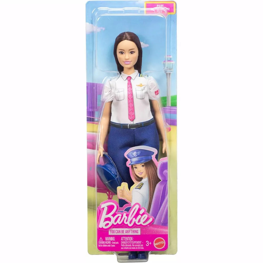 Barbie Careers Pilot Fashion Doll with Hat & Uniform thumbnail