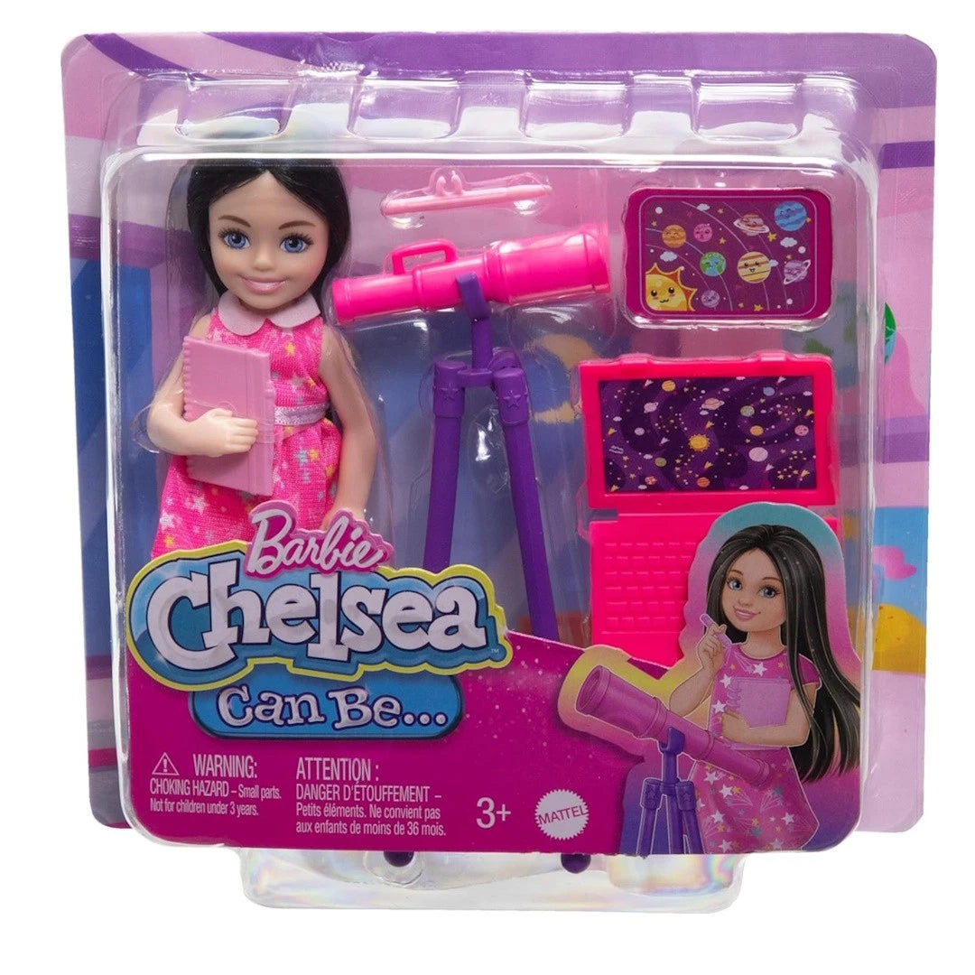 Barbie Chelsea Can Be an Astronomer Playset – Space-Themed Career Doll with Telescope Accessories for Imaginative Learning Play thumbnail