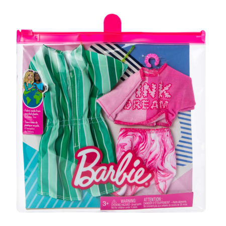 Barbie Clothes, Fashion Pack & Accessories for Barbie and Ken Dolls – 15+ Pieces for Mix & Match, Dress-Up, and Creative Play
