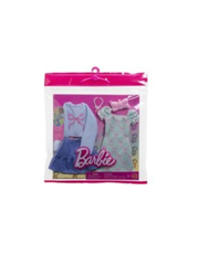 Barbie Clothes, Fashion & Accessory Set – 2 Bow-Themed Outfits for Dress-Up Play