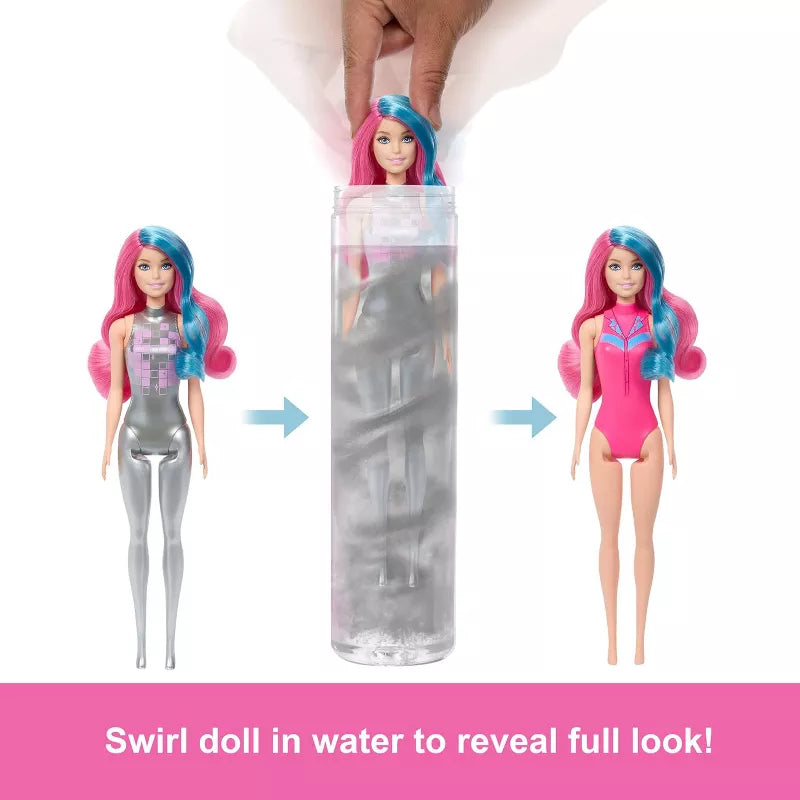 Barbie Color Reveal Disco Star Series Fashion Doll & Accessories with 6 Surprises (Styles May Vary) thumbnail