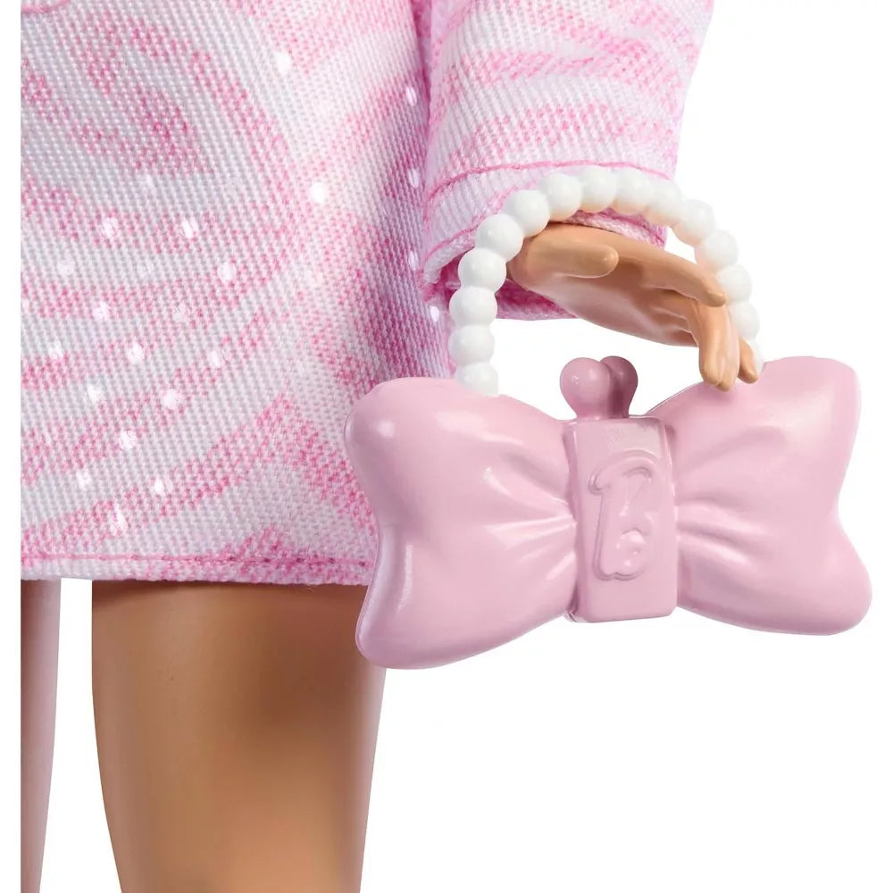 Barbie Deluxe Style Doll #9 with Pink Denim Jacket, Skirt & Accessories thumbnail