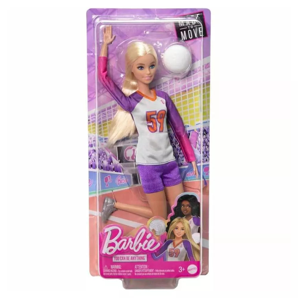 Barbie Made to Move Volleyball Player Doll with Uniform & Ball thumbnail