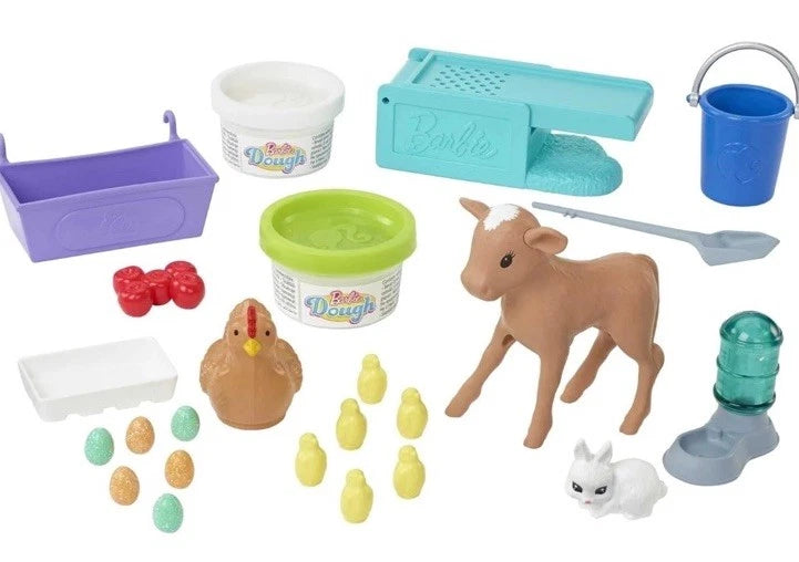 Barbie Doll and Hatch and Gather Egg Farm Playset with Doll, Animals & Accessories for Kids Imaginative Role Play thumbnail