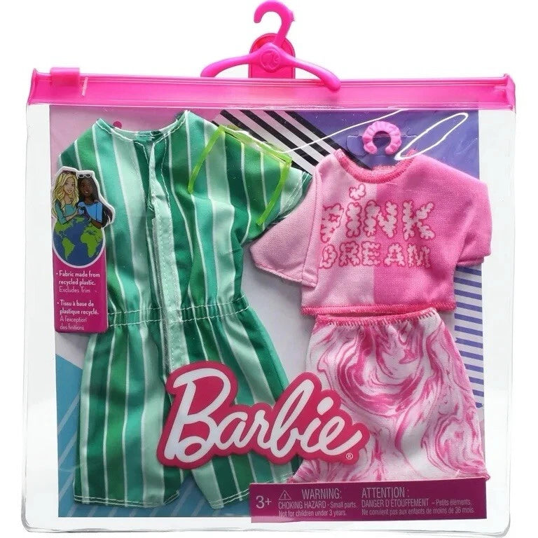 Barbie Clothes, Fashion Pack & Accessories for Barbie and Ken Dolls – 15+ Pieces for Mix & Match, Dress-Up, and Creative Play thumbnail