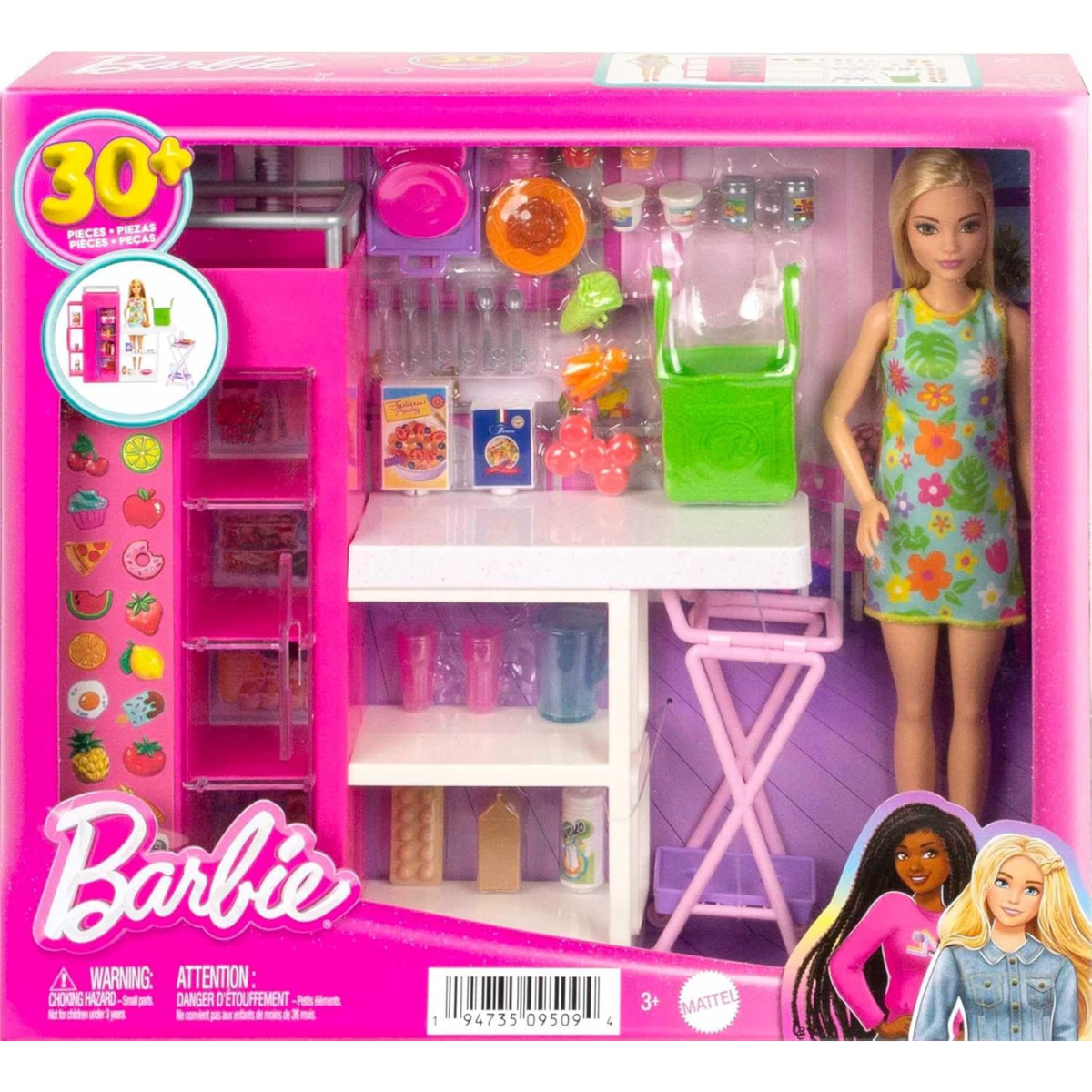 Barbie Doll and Ultimate Pantry Playset with Accessories for Imaginative Kitchen and Shopping Play thumbnail