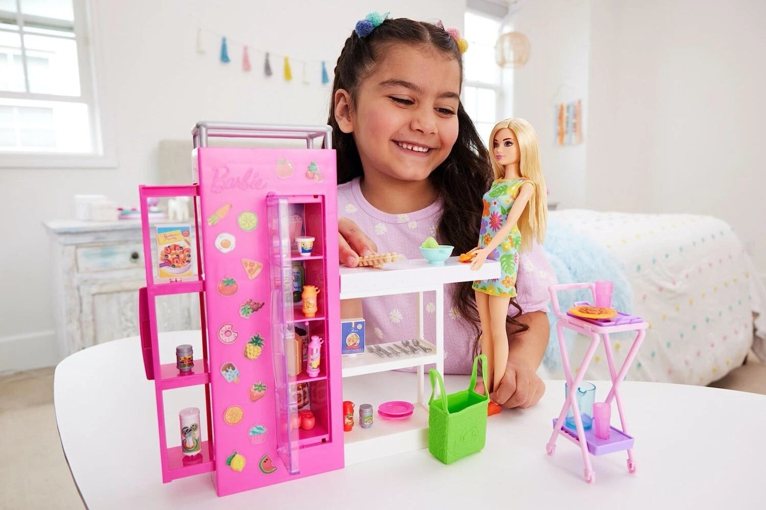 Barbie Doll and Ultimate Pantry Playset with Accessories for Imaginative Kitchen and Shopping Play thumbnail